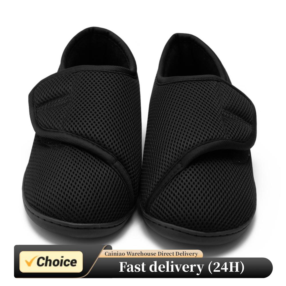 Men'S Shoes Diabetic - รองเท้าสำหรับผู้ป่วยเบาหวาน แบบ unisex รองเท้าเดินแบบกว้าง บุขนนุ่ม น้ำหนักเบา