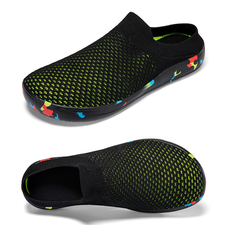 Men'S Shoes Diabetic - ฤดูร้อนBreathableครึ่งรองเท้าผู้ชายกว้างเท้ารองเท้าHallux Valgusเบาหวานรองเท้าครึ่งรองเท้าแตะSlip On Plusขนาดใหญ่ขนาด 47 48
