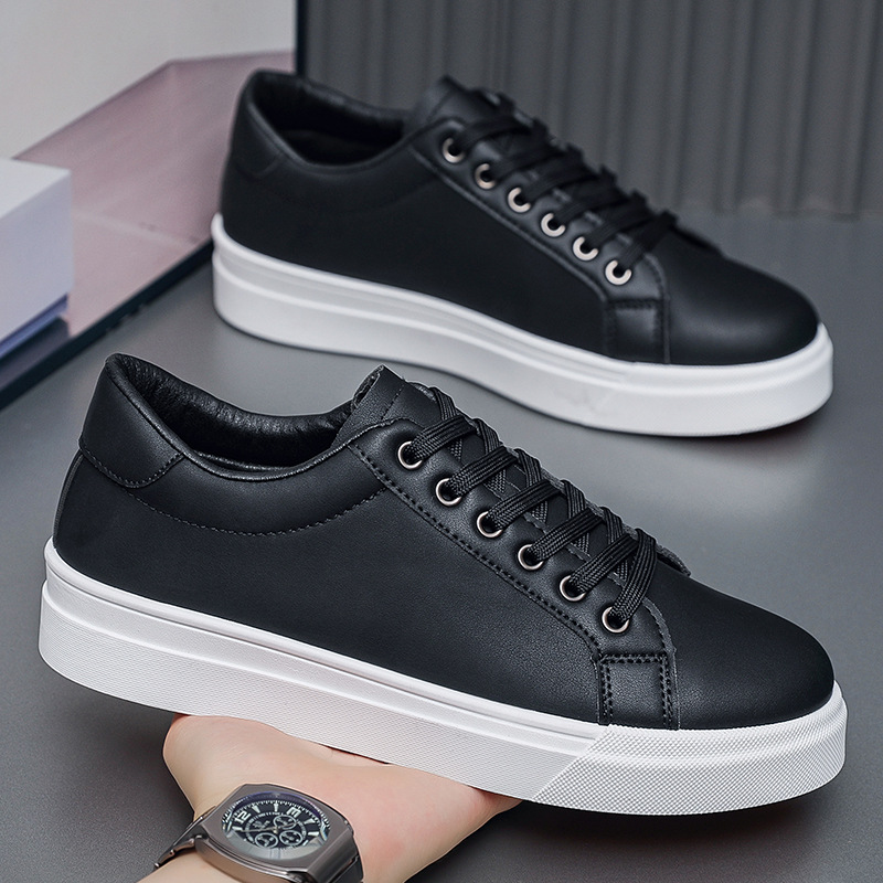 Men Shoes Sale - รองเท้าผ้าใบผู้ชายแฟชั่นสุดฮิต รุ่นใหม่ ขายดี สไตล์ทันสมัย สีขาว เหมาะสำหรับนักเรียน