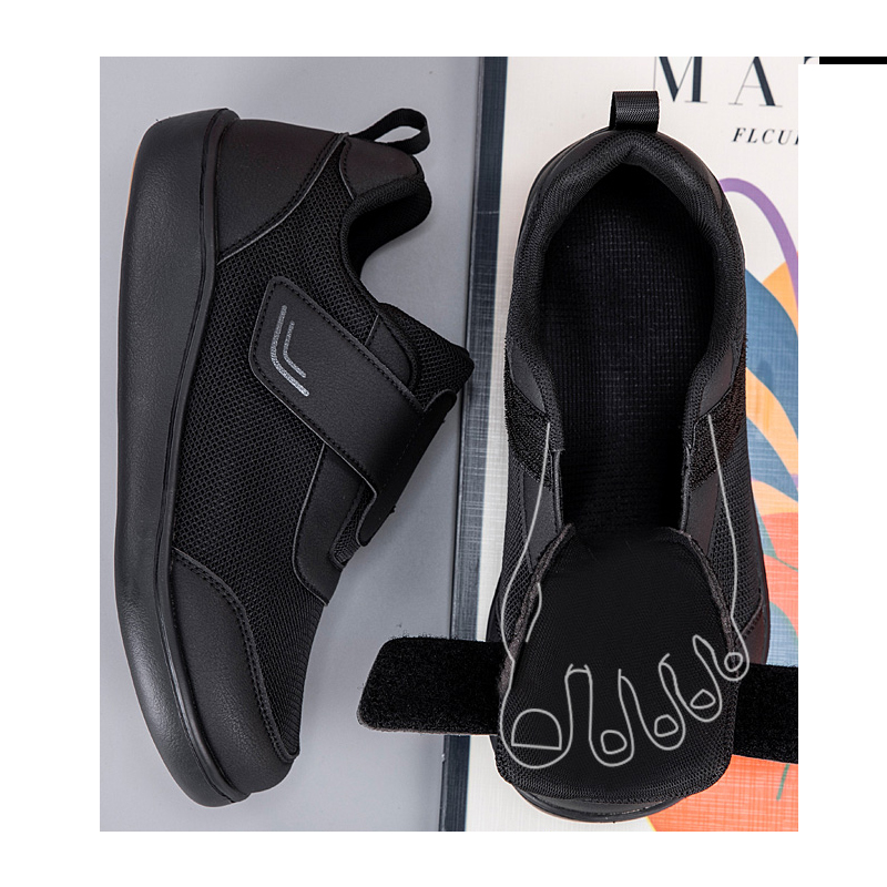 Men'S Shoes Diabetic - รองเท้าเปิดนิ้วเท้าสำหรับผู้สูงอายุ รองเท้าสำหรับผู้ป่วยเบาหวาน รองเท้าสำหรับเท้าบวม รองเท้าสำหรับเท้าอ้วน รองเท้าสำหรับนิ้วหัวแม่เท้าเอียง รองเท้าสำหรับผู้มีปัญหากระดูกและข้อ