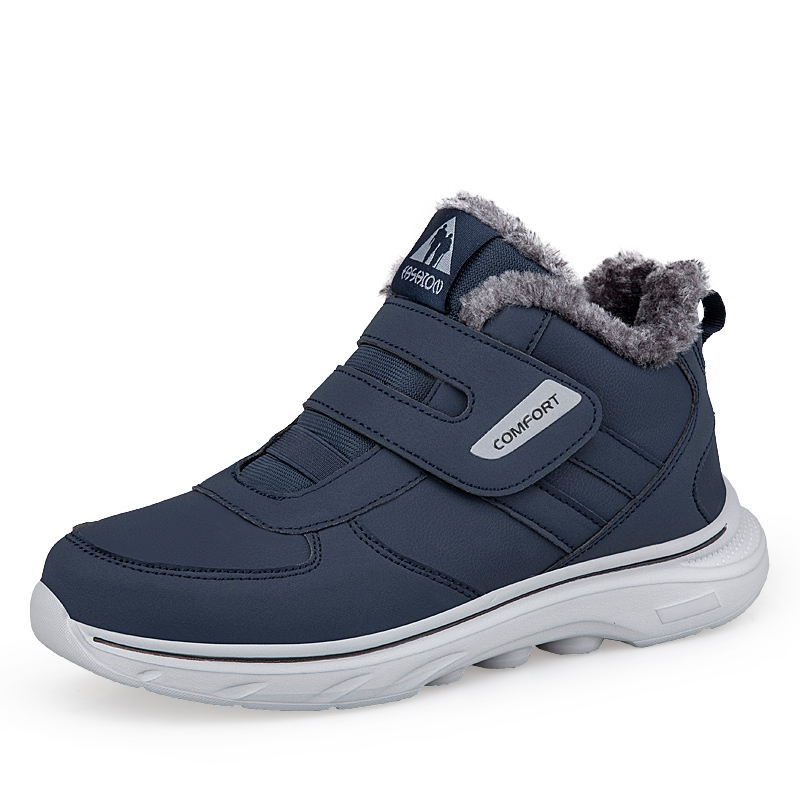 Men'S Shoes Diabetic - รองเท้าผ้าพลัฌสำหรับฤดูหนาว รองเท้าสุขภาพแบบปรับได้สำหรับผู้ป่วยเบาหวาน รองเท้าเดินเล่น รองเท้ากีฬา แบบตีนตุ๊กแก สำหรับเท้าบวมและนิ้วหัวแม่เท้าเอียง