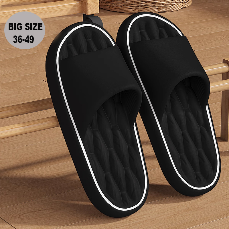 Men Shoes Sale - รองเท้าแตะผู้ชายขนาดใหญ่ ฤดูร้อน น้ำหนักเบา สำหรับใส่ในบ้าน ห้องน้ำ รองเท้าแตะกันลื่น