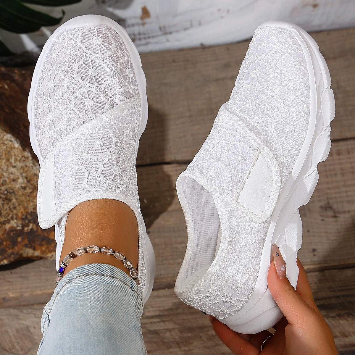 Men'S Shoes Diabetic - รองเท้าลำลองสำหรับผู้หญิง รุ่นใหม่ รองรับเท้ากว้าง เท้าบวม นิ้วโป้งเอียงออก ปรับได้