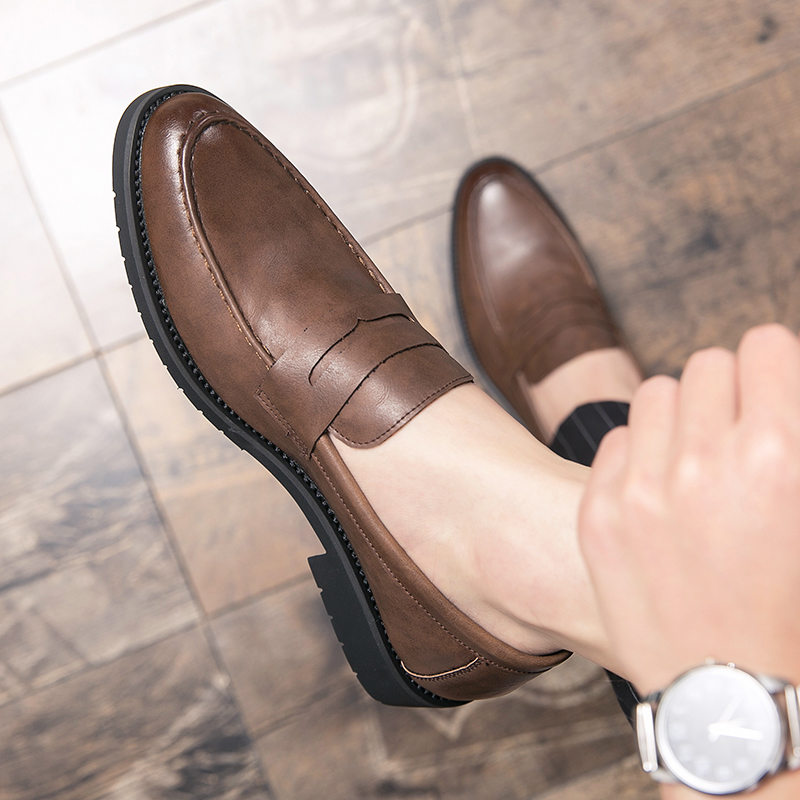 รองเท้าหนังนิ่มระบายอากาศดี สไ - Men Shoes Europe To Us บทวิจารณ์และราคา