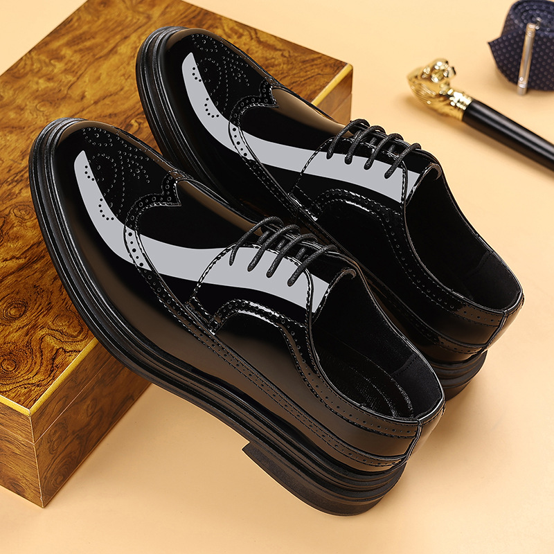 รองเท้าหนังแก้วผู้ชายแบบ Brogu - Men Shoes Oxford บทวิจารณ์และราคา