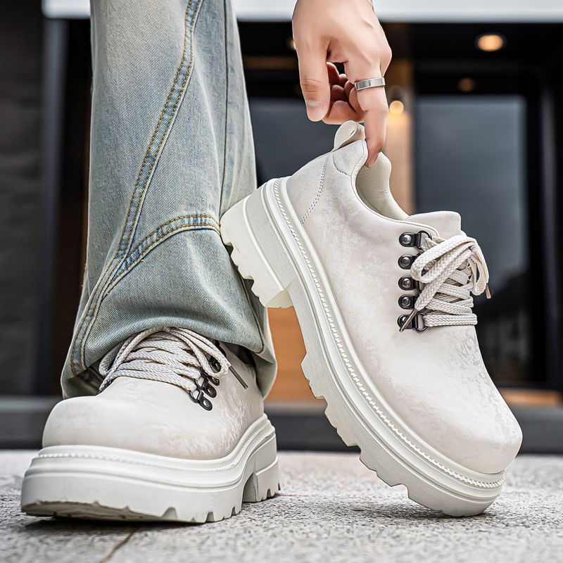 รองเท้าบูททำงานทรงหนา สไตล์อัง - Men'S Shoes Increase Height บทวิจารณ์และราคา