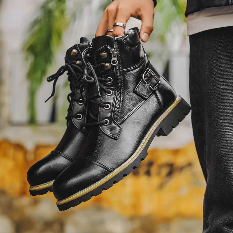 แฟชั่นผู้ชายรองเท้าหนังโลหะซิป - Men Shoes Oxford บทวิจารณ์และราคา