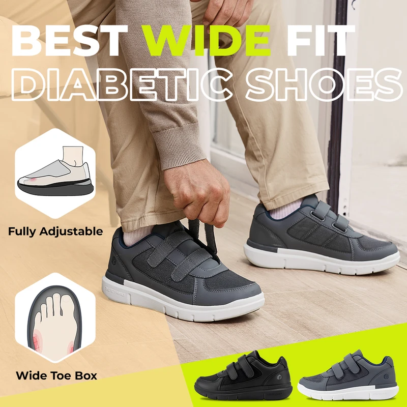 รองเท้าสำหรับผู้ป่วยเบาหวาน Fi - Men'S Shoes Diabetic บทวิจารณ์และราคา