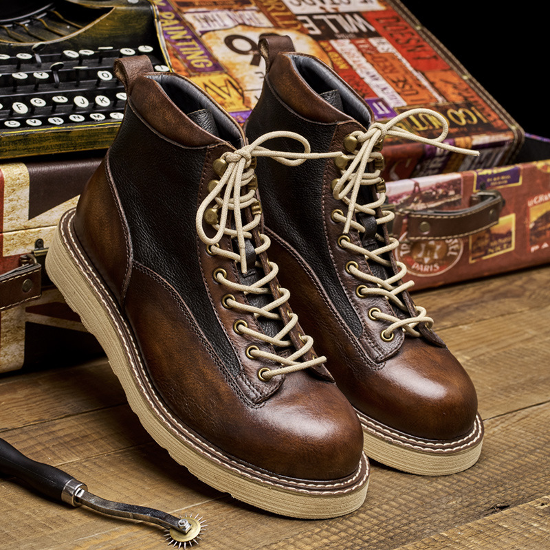 รองเท้าบูทอ็อกซ์ฟอร์ดข้อเท้าสำ - Men Shoes Oxford บทวิจารณ์และราคา