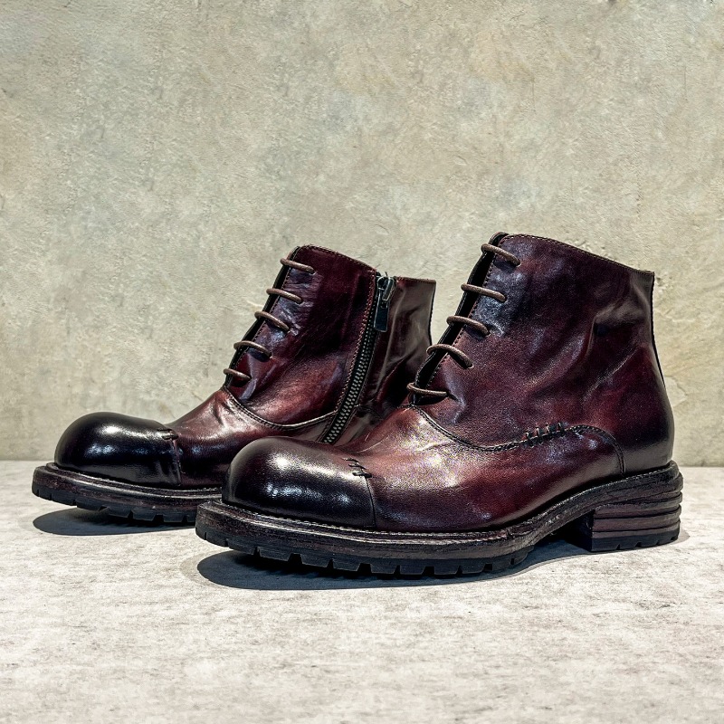 รองเท้าบูทหุ้มข้อสูงสไตล์ชนเผ่ - Men'S Shoes Zipper บทวิจารณ์และราคา