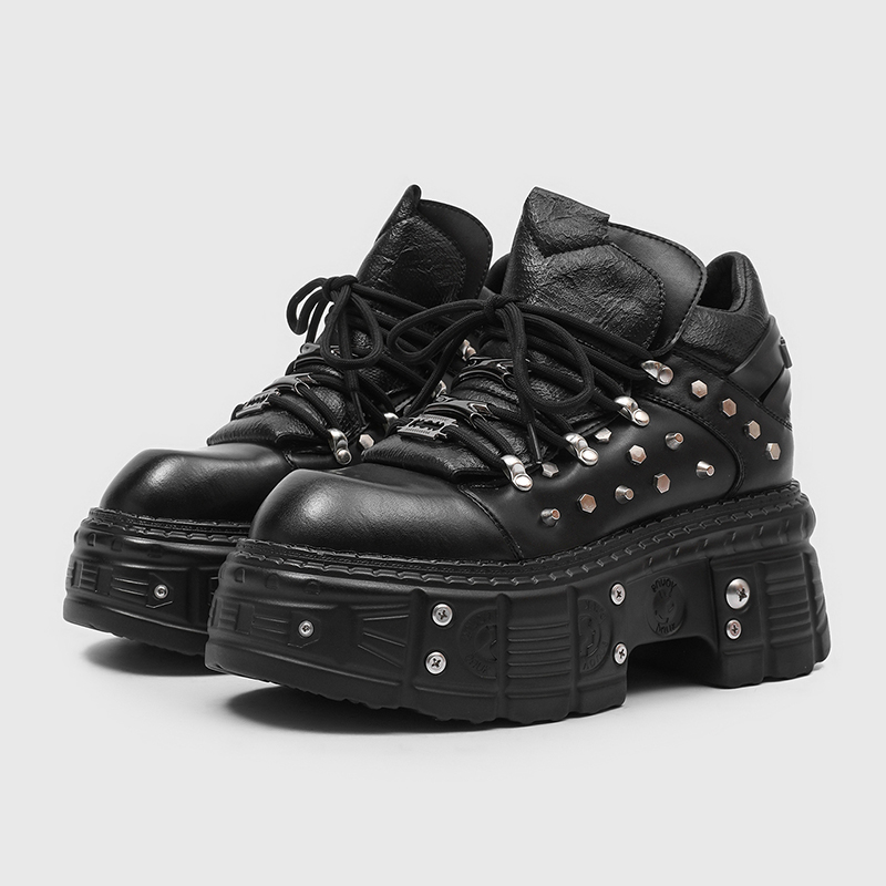 รองเท้าบูทสไตล์โกธิคพังก์แบบให - Men'S Shoes Increase Height บทวิจารณ์และราคา