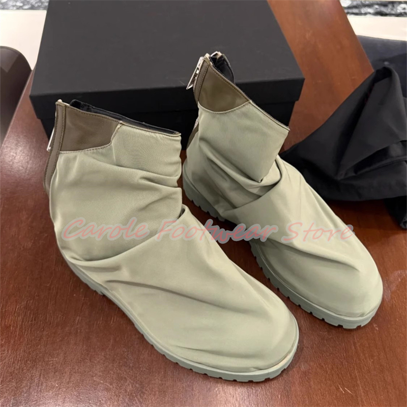 รองเท้าบูทข้อสั้นผู้ชายแบบผ้าไ - Men'S Shoes Increase Height บทวิจารณ์และราคา