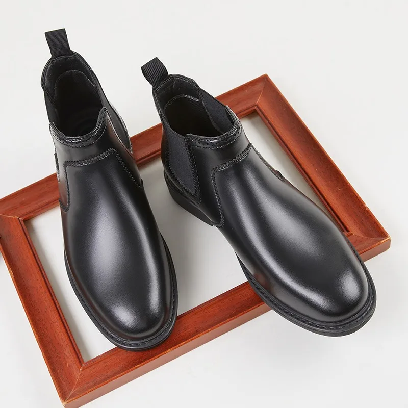รองเท้าบูทหนังผู้ชายสไตล์วินเท - Men Shoes Oxford บทวิจารณ์และราคา