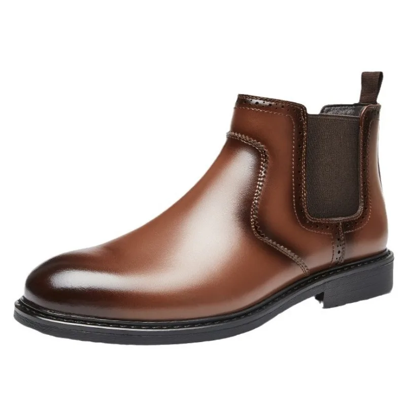 รองเท้าบูทหนังผู้ชายสไตล์วินเท - Men Shoes Oxford บทวิจารณ์และราคา