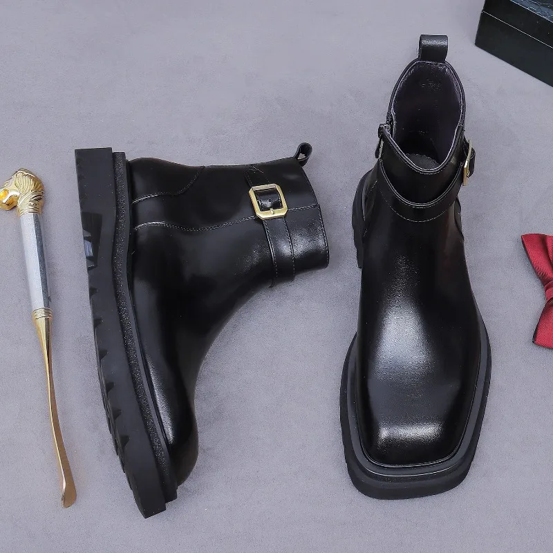 รองเท้าบูทแบบอ็อกซ์ฟอร์ดข้อเท้ - Men Shoes Oxford บทวิจารณ์และราคา