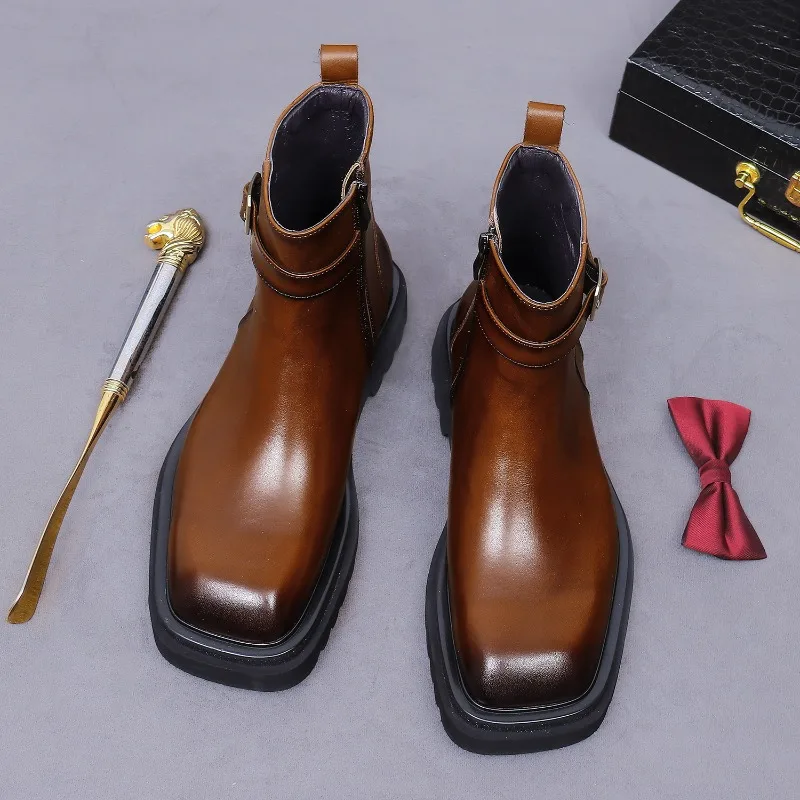 รองเท้าบูทแบบอ็อกซ์ฟอร์ดข้อเท้ - Men Shoes Oxford บทวิจารณ์และราคา
