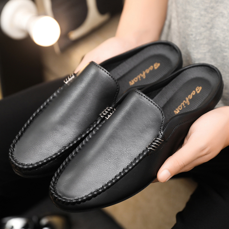 รองเท้าผู้ชายแบบสวมครึ่งเท้า ล - Men Shoes Sale บทวิจารณ์และราคา