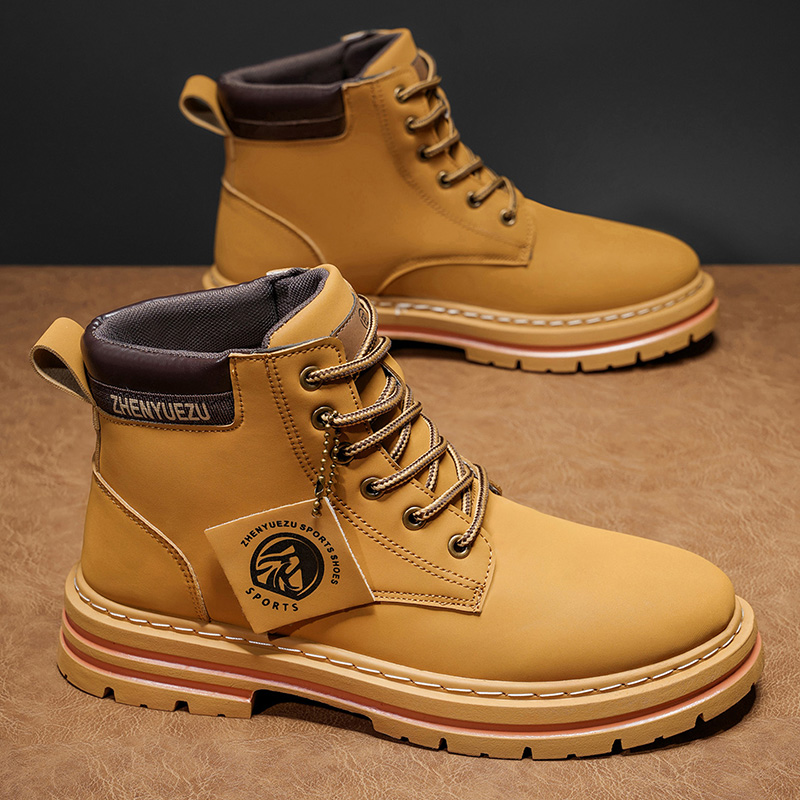 รองเท้าบูทสั้นสไตล์เรโทรสำหรับ - Men'S Shoes Increase Height บทวิจารณ์และราคา