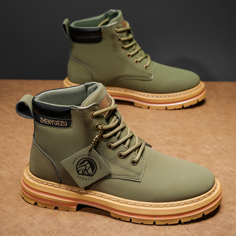 รองเท้าบูทสั้นสไตล์เรโทรสำหรับ - Men'S Shoes Increase Height บทวิจารณ์และราคา